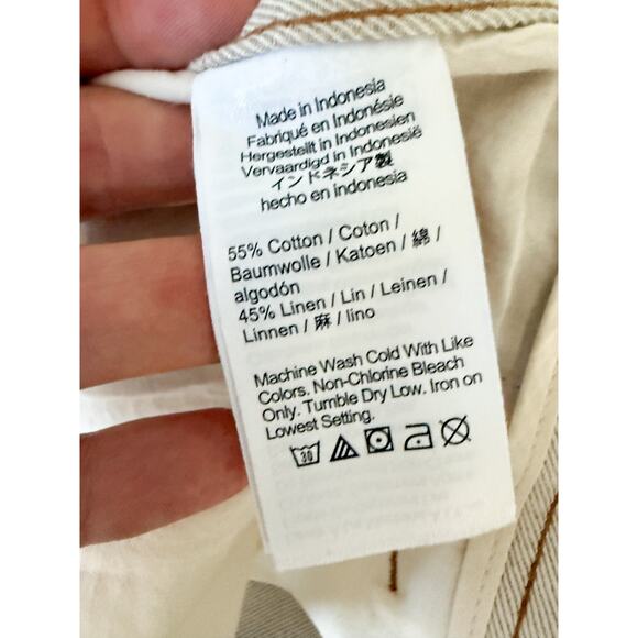 Madewell | NWT The Dean Easy Straight Pant in Bone | Sz 28 - Picture 10 of 11